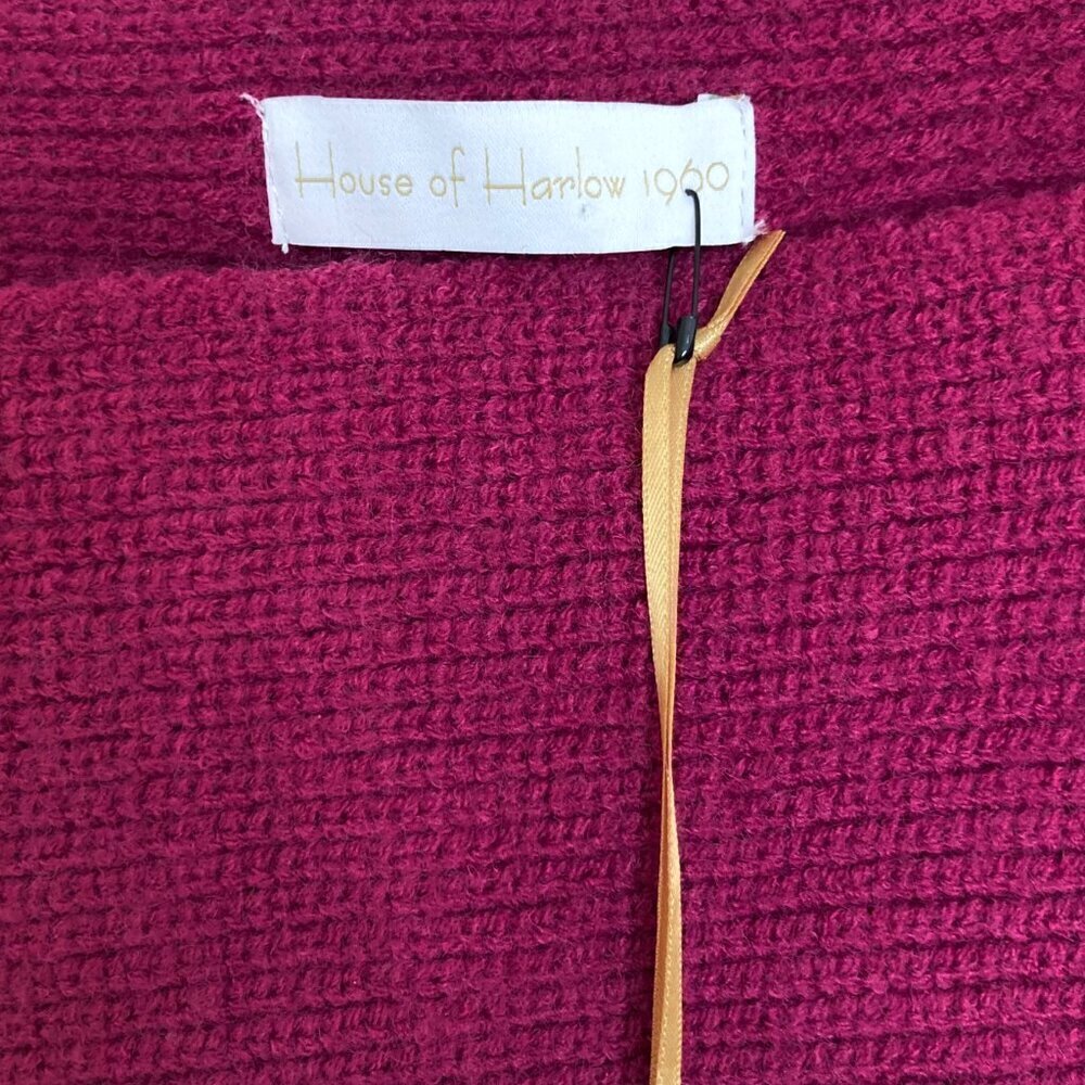 NWT HOUSE OF HARLOW 1960 Cropped Sweater OS - Picture 4 of 9